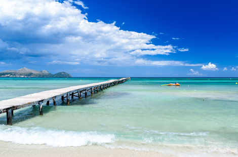 Playa del Muro mit puderweißem Strand